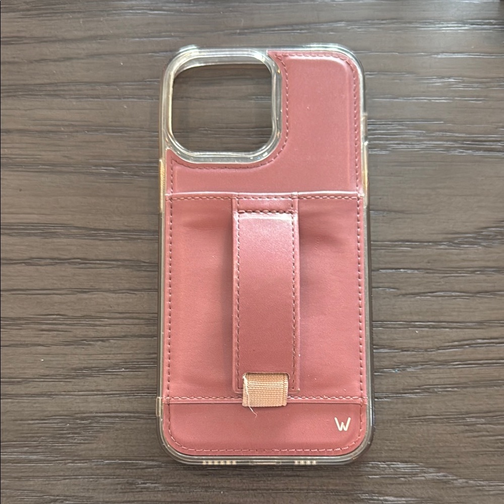 Walli Case - iPhone 14 Pro Max Rose Pink Phone Case with Strap